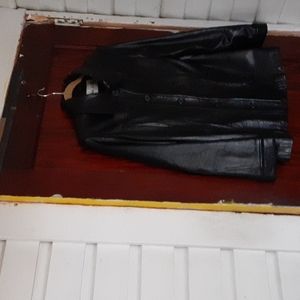 VINTAGE Jordan Keith sz Medium buttery soft buttery Leather button down jacket